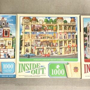 Set of 3 Masterpieces Inside Out Puzzles